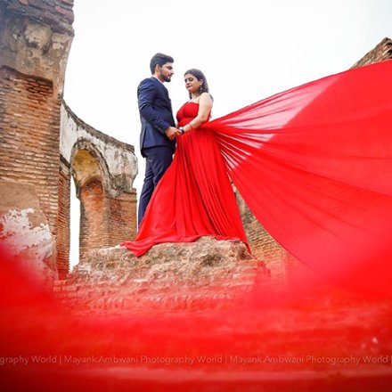 Prewedding rental gown location shoot